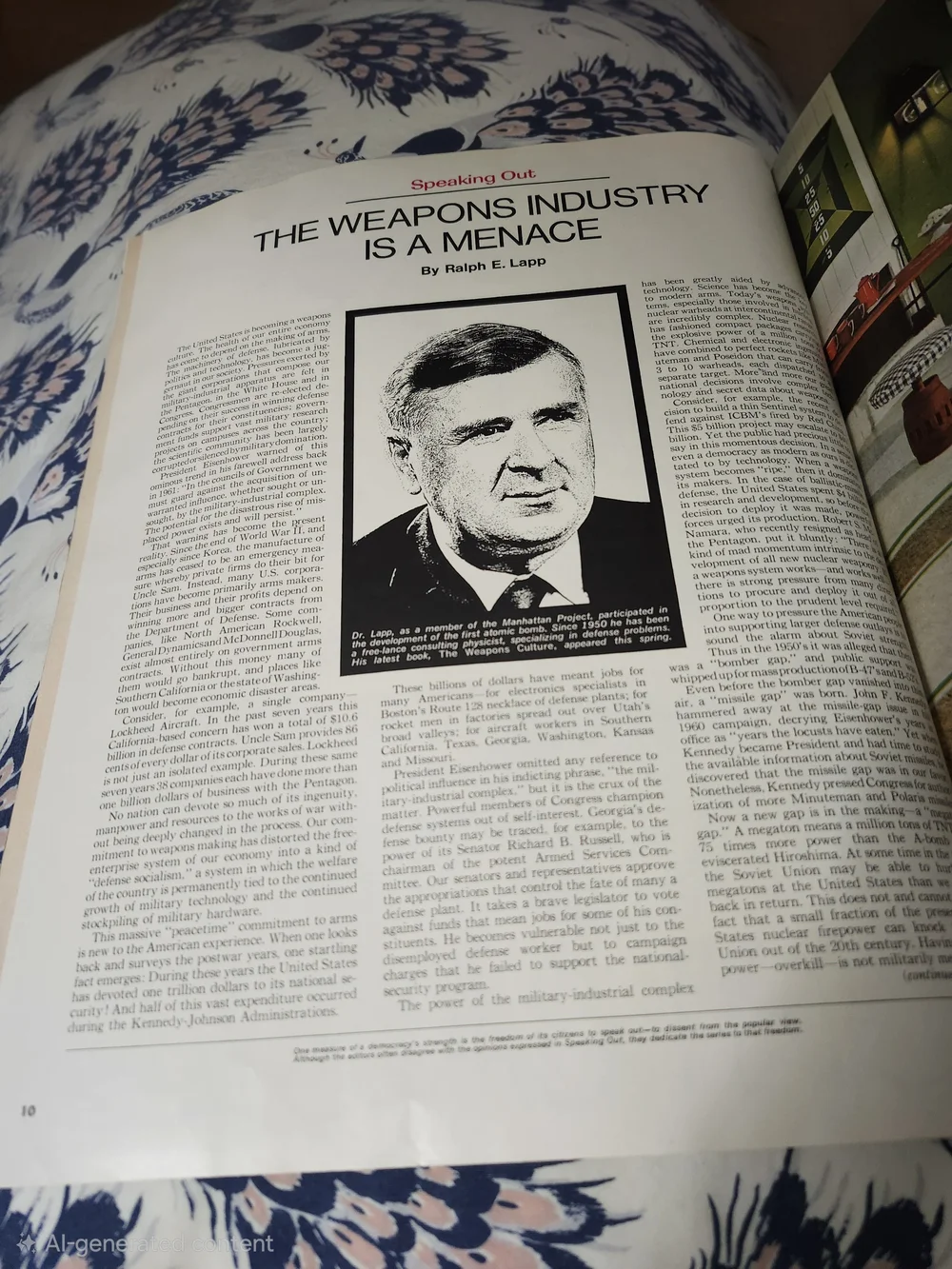 Vintage June 15, 1968 The Saturday Evening Post- George Wallace on Cover